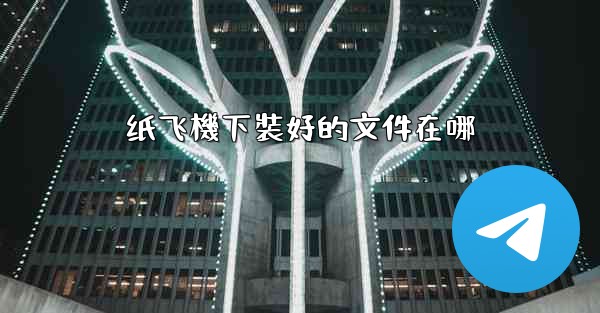 纸飞機下裝好的文件在哪