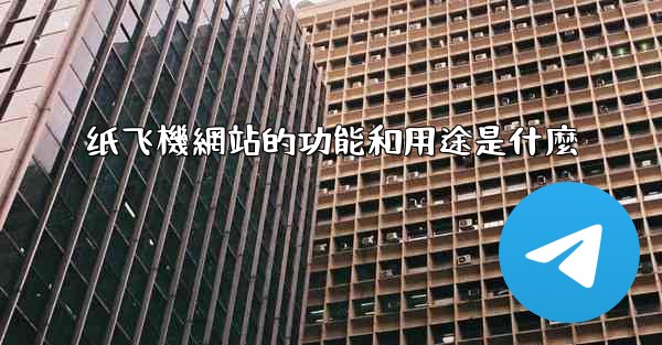 纸飞機網站的功能和用途是什麼