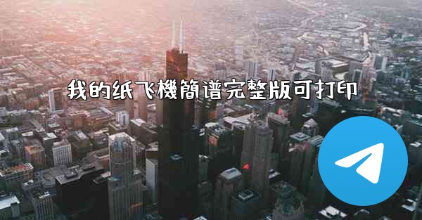 我的纸飞機簡谱完整版可打印