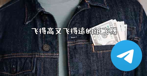 <b>飞得高又飞得遠的纸飞機</b>