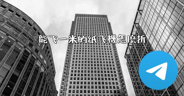 能飞一米的纸飞機怎麼折