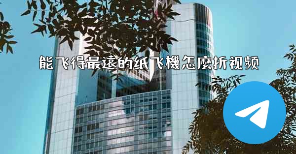 能飞得最遠的纸飞機怎麼折视频