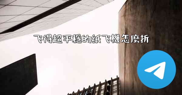 飞得超平穩的纸飞機怎麼折