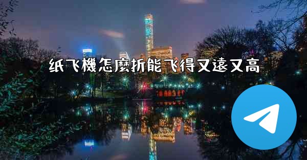 纸飞機怎麼折能飞得又遠又高