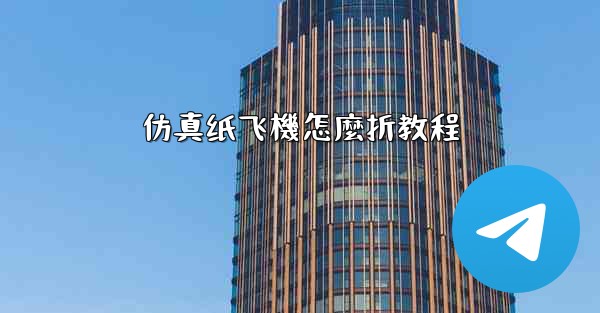 仿真纸飞機怎麼折教程