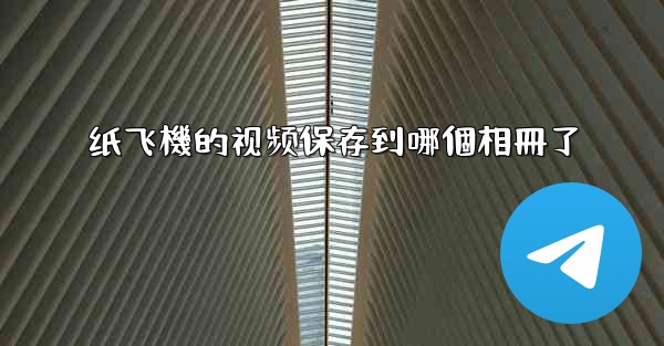 纸飞機的视频保存到哪個相冊了