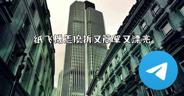 纸飞機怎麼折又簡單又漂亮