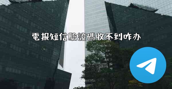 電报短信驗證碼收不到咋办
