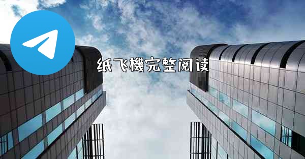 纸飞機完整阅读
