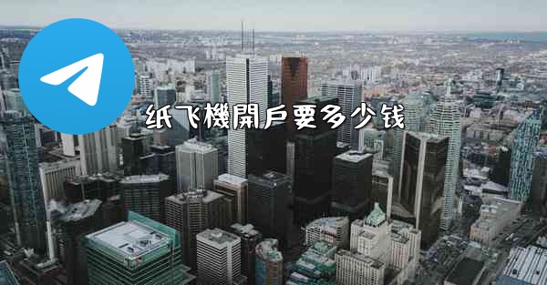 纸飞機開戶要多少钱