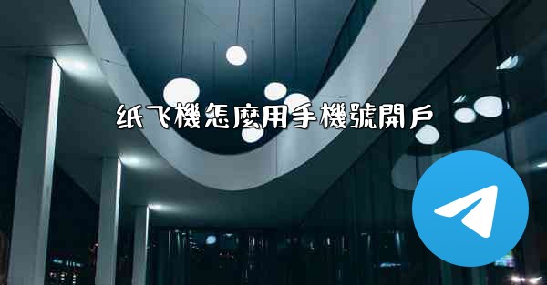 纸飞機怎麼用手機號開戶