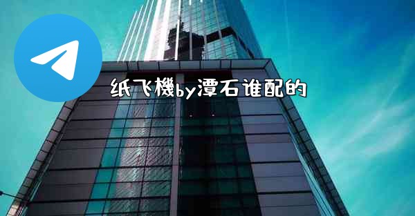 纸飞機by潭石谁配的