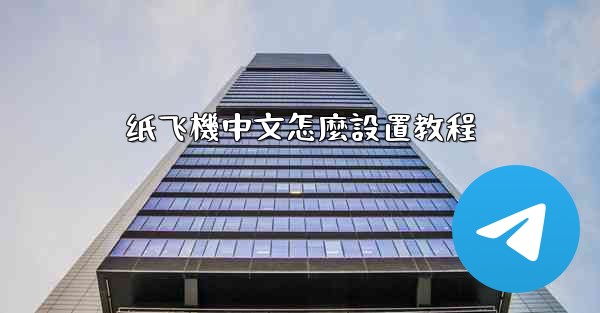 纸飞機中文怎麼設置教程