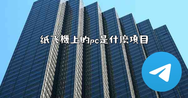 纸飞機上的pc是什麼項目