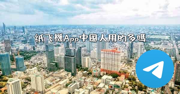 纸飞機App中國人用的多嗎