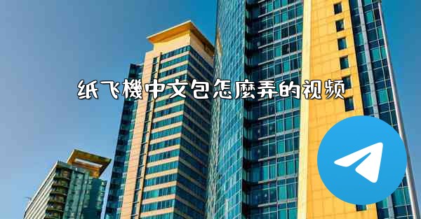 纸飞機中文包怎麼弄的视频
