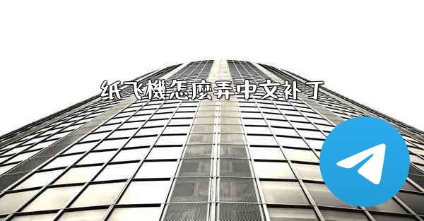 纸飞機怎麼弄中文补丁