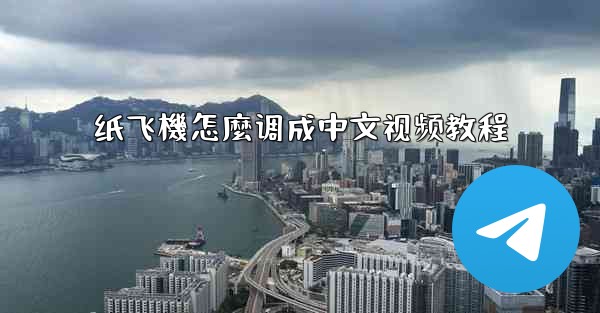 纸飞機怎麼调成中文视频教程