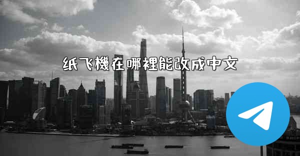 纸飞機在哪裡能改成中文