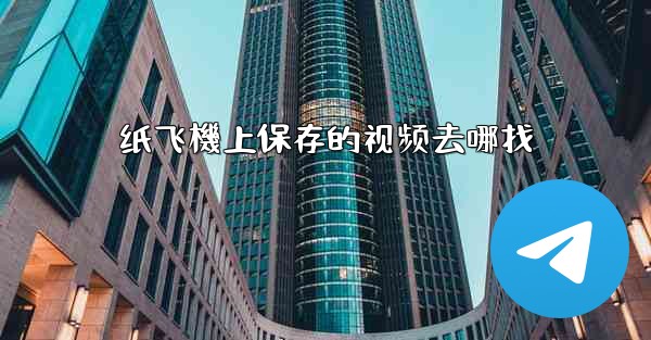 纸飞機上保存的视频去哪找