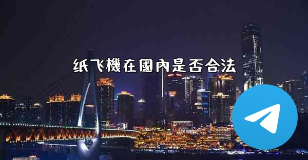 纸飞機在國內是否合法