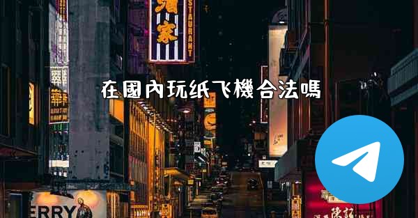 在國內玩纸飞機合法嗎