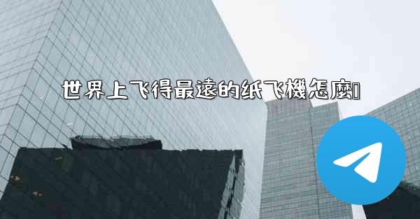 世界上飞得最遠的纸飞機怎麼叠