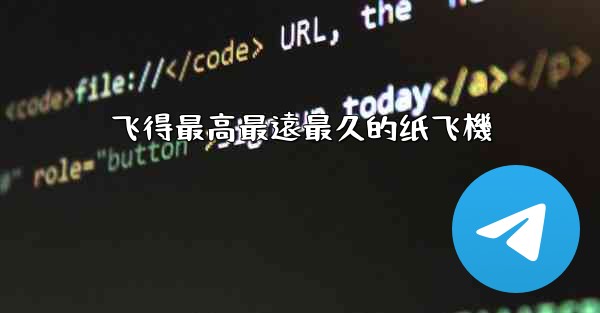 飞得最高最遠最久的纸飞機