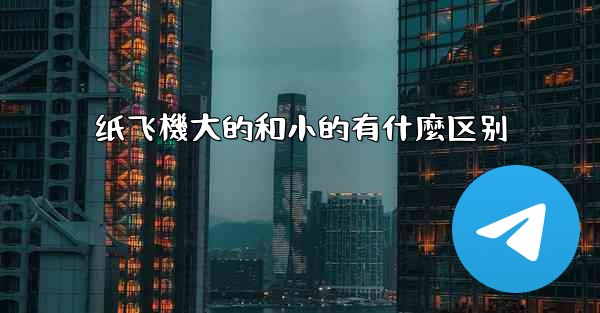 纸飞機大的和小的有什麼区别