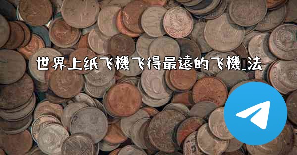 世界上纸飞機飞得最遠的飞機叠法