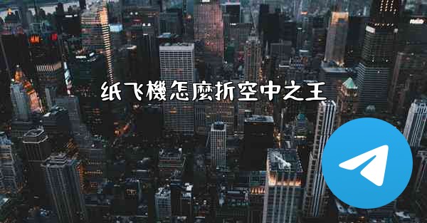 纸飞機怎麼折空中之王