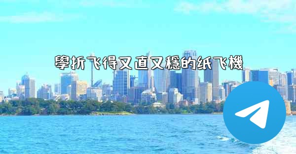 學折飞得又直又穩的纸飞機