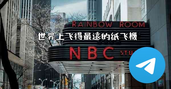 叠世界上飞得最遠的纸飞機