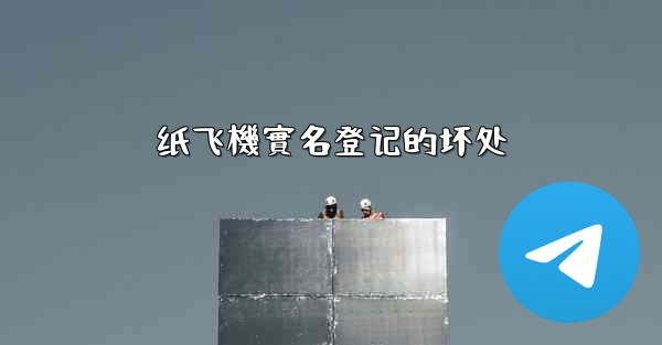 纸飞機實名登记的坏处