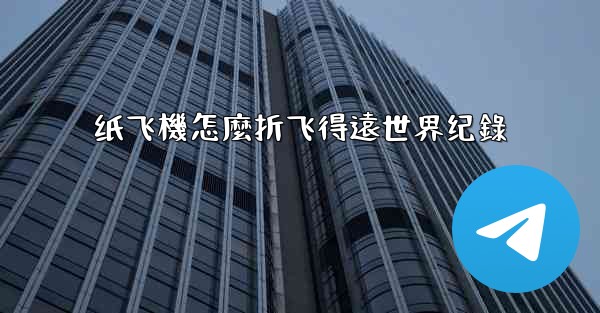 纸飞機怎麼折飞得遠世界纪錄