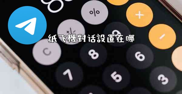 纸飞機對话設置在哪