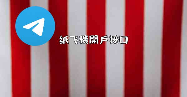 纸飞機開戶接口