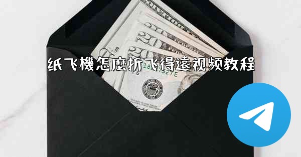 纸飞機怎麼折飞得遠视频教程