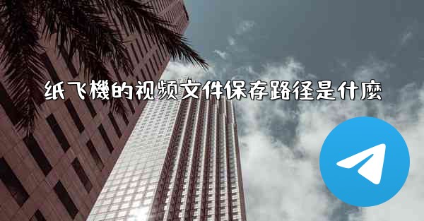 纸飞機的视频文件保存路径是什麼