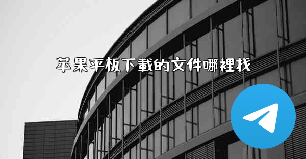 苹果平板下載的文件哪裡找