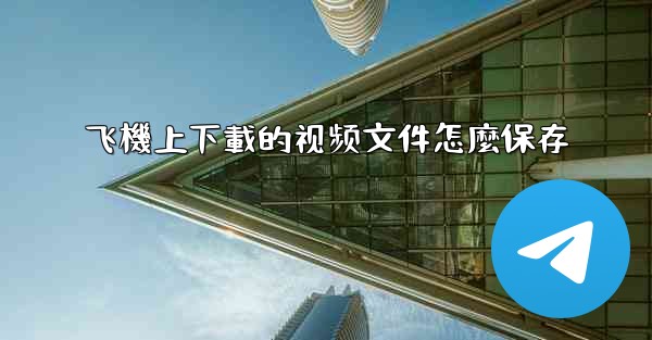 飞機上下載的视频文件怎麼保存