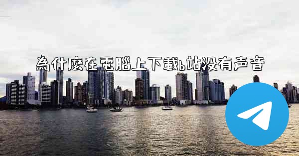 為什麼在電腦上下載b站没有声音