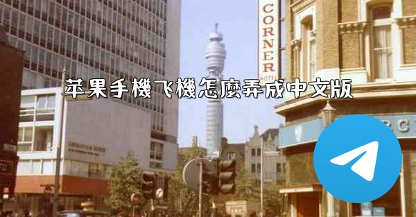 苹果手機飞機怎麼弄成中文版