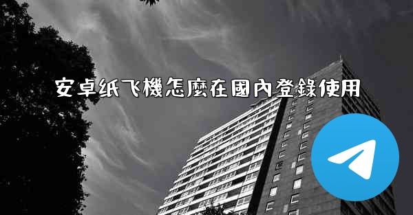 安卓纸飞機怎麼在國內登錄使用