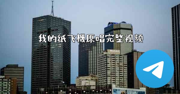 我的纸飞機原唱完整视频