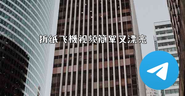 折纸飞機视频簡單又漂亮