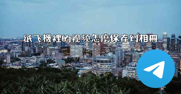 纸飞機裡的视频怎麼保存到相冊