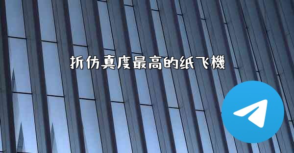 折仿真度最高的纸飞機