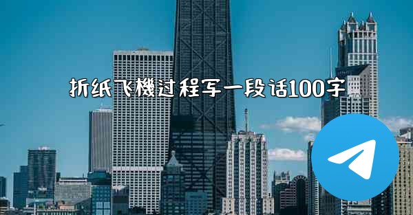 折纸飞機过程写一段话100字