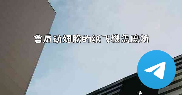 會扇动翅膀的纸飞機怎麼折